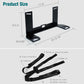 Black ISOFIX and LATCH anchor bracket with adjustable mounting points and webbing bands