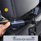 Car headrest phone holder with adjustable arm and clamp mechanism