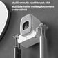 Wall-mounted UV toothbrush sanitizer rack with gray multi-brush slot and two toothbrush holders
