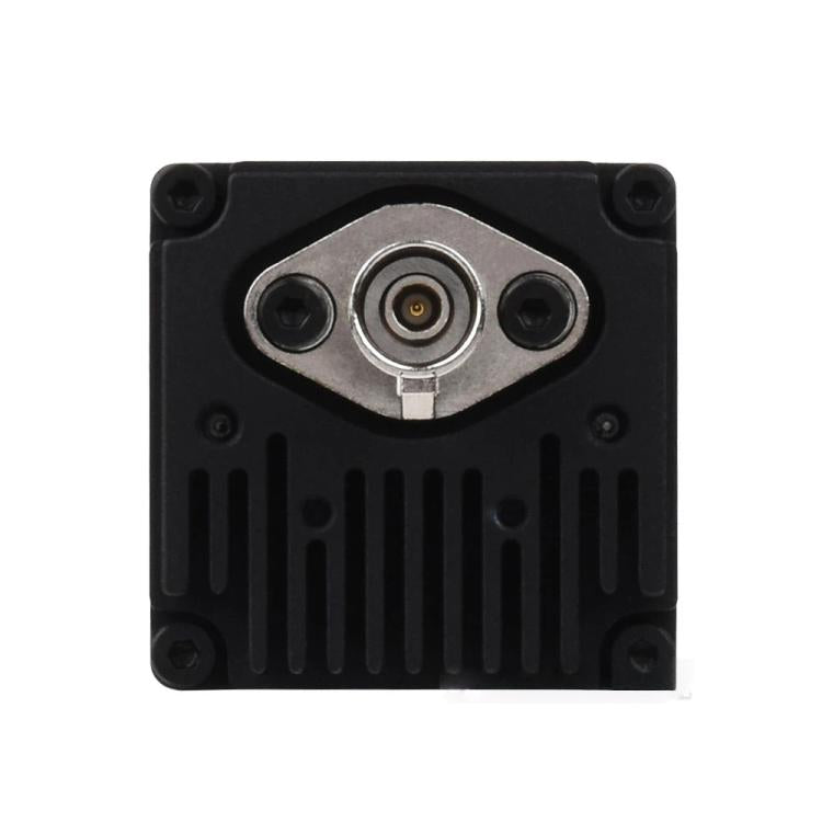 Black camera module back panel with three round connector ports