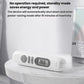 White digital folding food thermometer with large LCD and control buttons