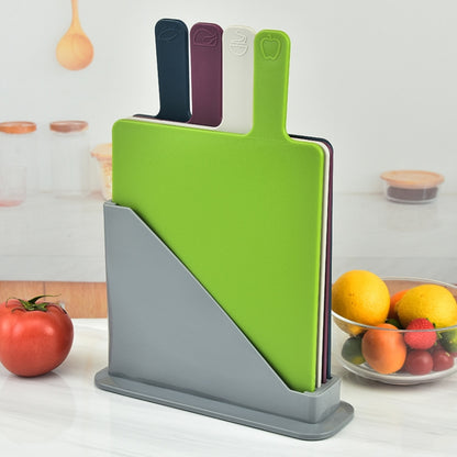 4 PCS/Set Multifunction Classified Plastic Cutting Board Set, Plastic