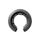 Gray cylindrical brush attachment with dense black bristles around the inner ring