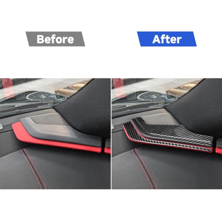 For Chevrolet Corvette C8 6pcs /Set Inner A-Pillar Speaker Sticker