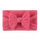 Soft Jacquard Nylon Children Headwear Baby Bow Headband