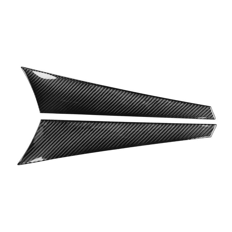 Black carbon-fiber style rear fender sticker set (2 pcs) for BMW 2-door