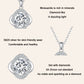 Round halo moissanite pendant necklace with sculpted bail and slender chain