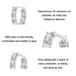Sterling Silver S925 Zirconia Budding Flower Earrings, BSE734