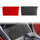 Red and black carbon-fiber style sliding panel stickers, rectangular