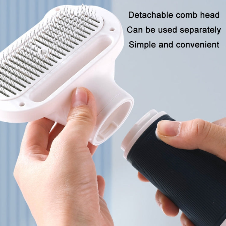 Detachable comb head pet hair removal blower with spare grip attachments