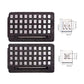 Leather letter stamping punch set with two foam cases and metal stamp handle