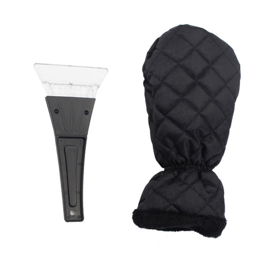 Thick Waterproof Snow Removal Shovel Car Warm Gloves, Black, Green, Blue