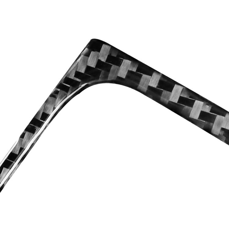 Black carbon-fiber style trim sticker edge, glossy protective film finish