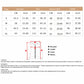 Size chart diagram for hooded knit cardigan with CM and inch measurements
