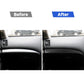 Air outlet sticker set on dashboard: black carbon-texture trim strip (after view)