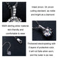 Sterling silver zircon pendant necklace close-up, prong-set round center with halo