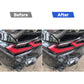 For Chevrolet Corvette C8 2pcs /Set Taillight Lower Trim Sticker