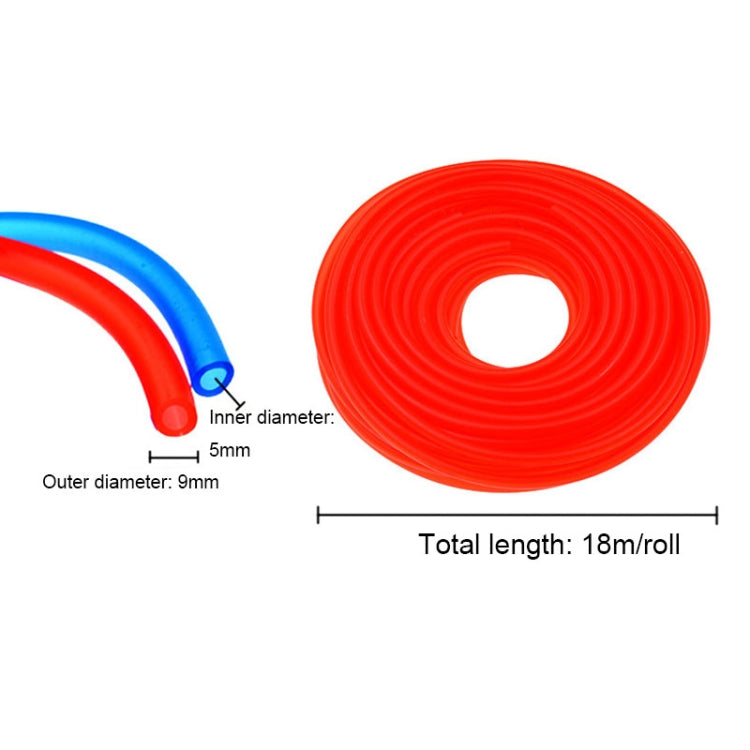 Fuel line tube with inner and outer diameter measurements