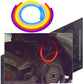 Multicolor coiled fuel line tube ring