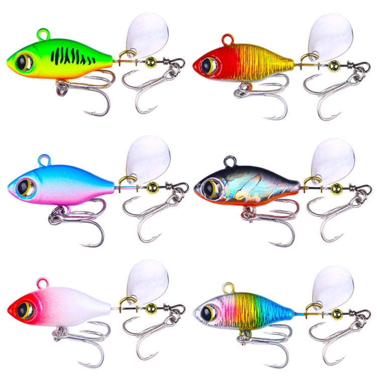 Set of sequin fishing lures with mixed colors and white spinner blades
