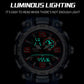 SMAEL 1921 men's dual movement sports watch with luminous hands on dark dial