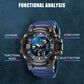 SMAEL 8049 Waterproof Sports Watch Men Multi-function Night Light Electronic Watch