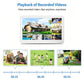 4K 8MP POE NVR With 11.6-Inch Monitor H.265 Network Video Recorder For Security Camera System, 4CH, 8CH