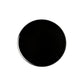 Round black fuel tank cap sticker disc with chrome edge