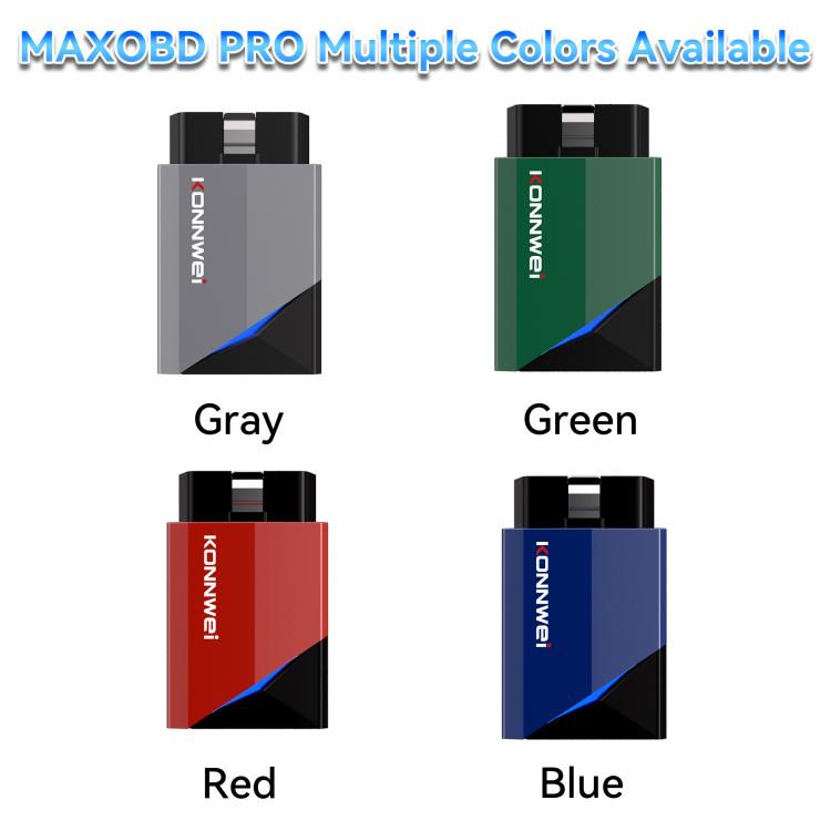 KONNWEI Full Car System Scanner OBD2 Diagnostic Tool Code Reader, MAXOBD PRO Gray, MAXOBD PRO Green, MAXOBD PRO Red, MAXOBD PRO Blue