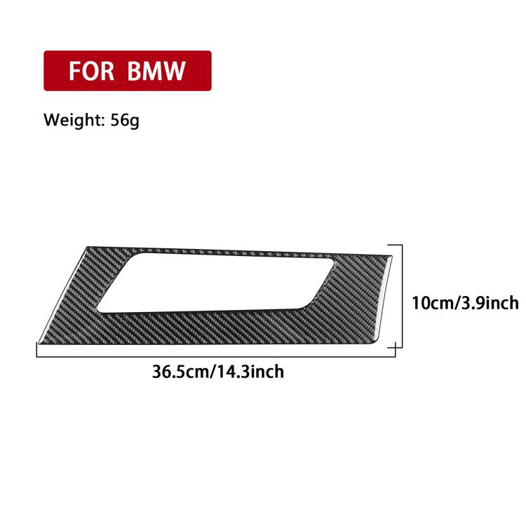 Dashboard speaker frame sticker, carbon fiber black weave, rectangular grille surround