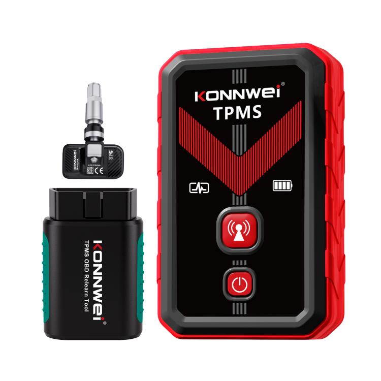 KONNWEI Tire Pressure Monitoring System Connector Supports Bluetooth Version 5.2, TK100+Sensor+OBD