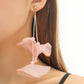 Long Exaggerated Fabric Art Handmade Petal Earrings, E1908-21 Blue, E1908-22 Yellow, E1908-23 Red, E1908-24 Pink, E1908-25 Black, E1908-26 White, E1908-27 Blue, E1908-28 Red, E1908-29 Black, E1908-30 Yellow, E1908-31 Pink, E1908-32 White, E1908-33 Blac...