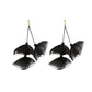 Long Exaggerated Fabric Art Handmade Petal Earrings, E1908-21 Blue, E1908-22 Yellow, E1908-23 Red, E1908-24 Pink, E1908-25 Black, E1908-26 White, E1908-27 Blue, E1908-28 Red, E1908-29 Black, E1908-30 Yellow, E1908-31 Pink, E1908-32 White, E1908-33 Blac...