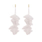 Long Exaggerated Fabric Art Handmade Petal Earrings, E1908-21 Blue, E1908-22 Yellow, E1908-23 Red, E1908-24 Pink, E1908-25 Black, E1908-26 White, E1908-27 Blue, E1908-28 Red, E1908-29 Black, E1908-30 Yellow, E1908-31 Pink, E1908-32 White, E1908-33 Blac...