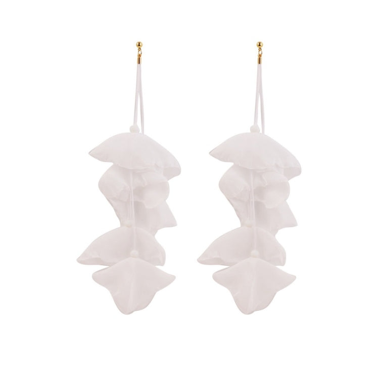 Long Exaggerated Fabric Art Handmade Petal Earrings, E1908-21 Blue, E1908-22 Yellow, E1908-23 Red, E1908-24 Pink, E1908-25 Black, E1908-26 White, E1908-27 Blue, E1908-28 Red, E1908-29 Black, E1908-30 Yellow, E1908-31 Pink, E1908-32 White, E1908-33 Blac...
