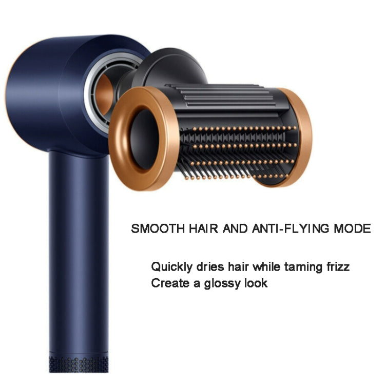 Copper and dark gray smooth flyaway nozzle attachment with bristle rows