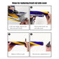 Instruction diagram for replacing brush rod side cover on soft velvet suction brush
