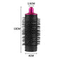 Vented cylinder comb hair dryer attachment with rose-red top and black bristles