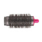 Black vented cylinder comb attachment with rose-red accents and gray mounting base