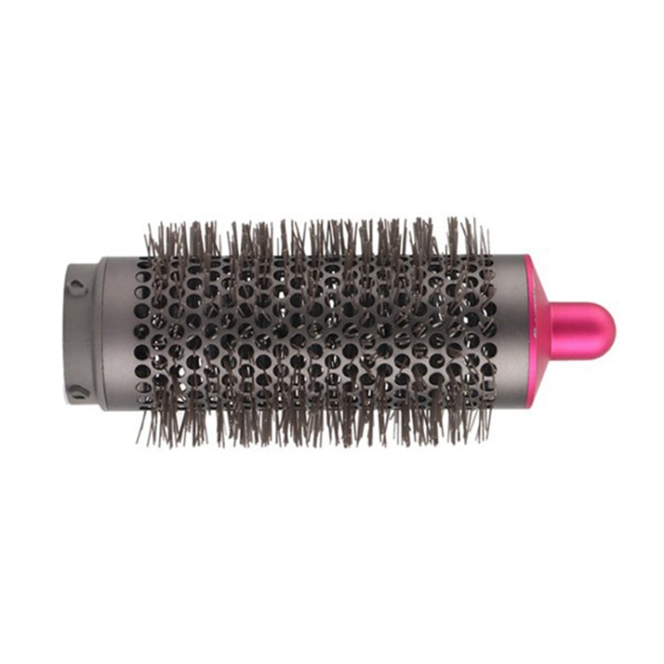 Black vented cylinder comb attachment with rose-red accents and gray mounting base