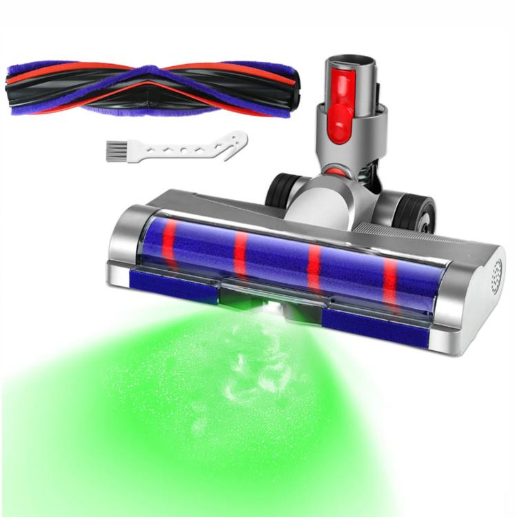 Vacuum soft roller brush head with blue cylindrical drum and red accents