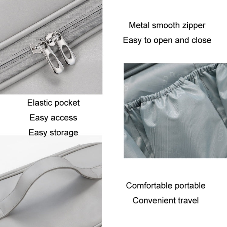 Baona BN-DS006 for Dyson Airwrap Multifunctional PU Leather Storage Bag, BN-DS006 Grey