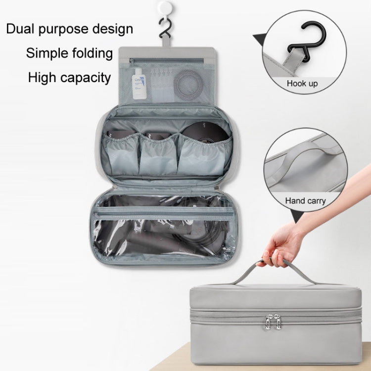Baona BN-DS006 for Dyson Airwrap Multifunctional PU Leather Storage Bag, BN-DS006 Grey