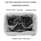 Fleece-lined organizer bag with independent divider for 1 hair dryer and 4 nozzles.