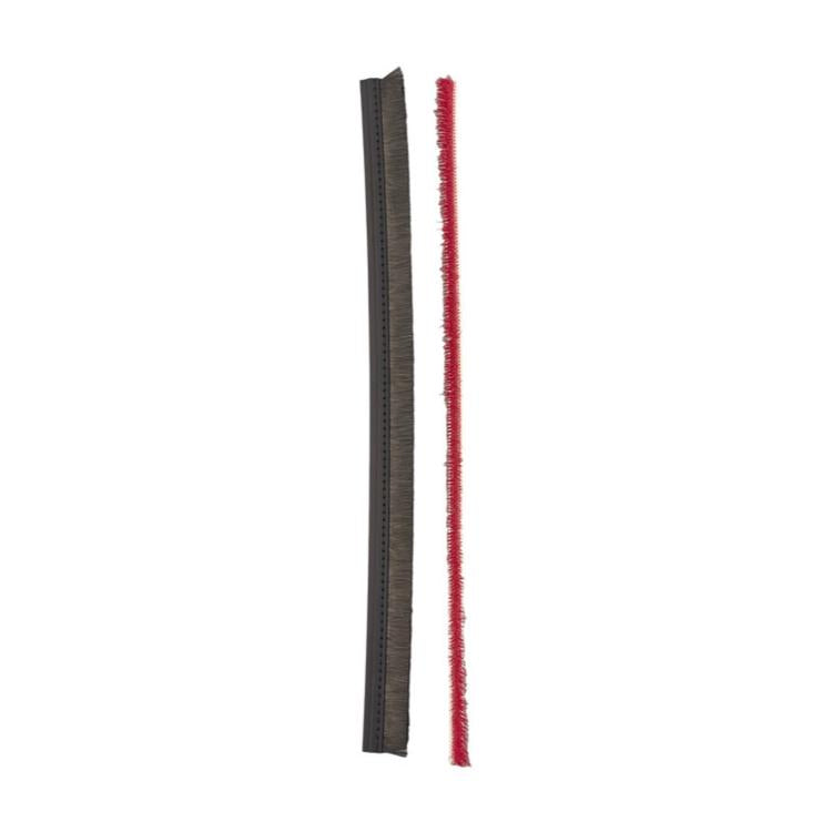 Replacement felt brush strip with red edge, soft plush single long bar