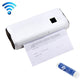 White wireless thermal printer with WiFi icon and A4 paper roll