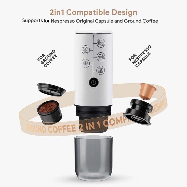 ICafilas ME2410 USB Rechargeable Coffee Maker Portable Outdoor Capsule Coffee Machine
