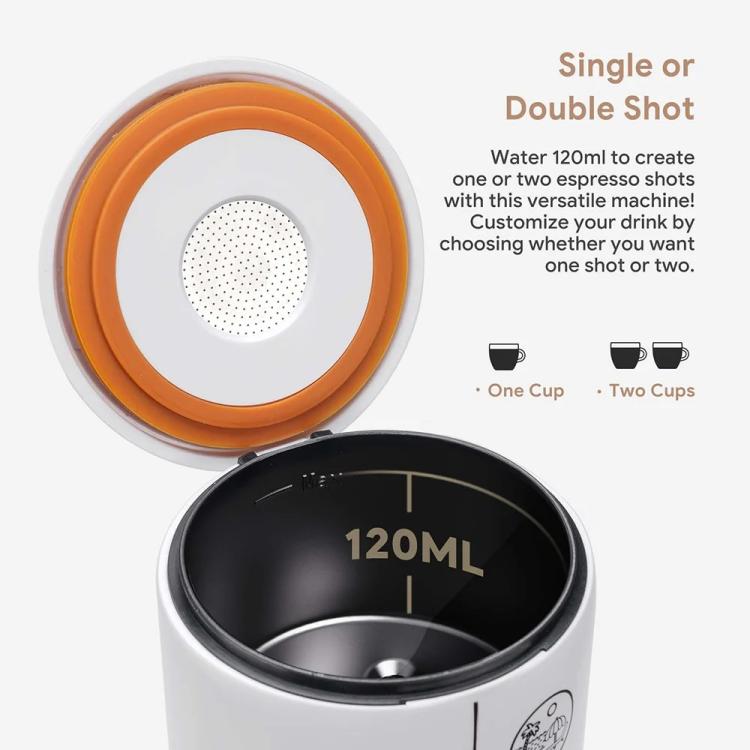 ICafilas ME2410 USB Rechargeable Coffee Maker Portable Outdoor Capsule Coffee Machine