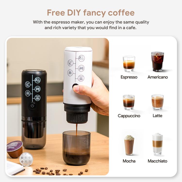 ICafilas ME2410 USB Rechargeable Coffee Maker Portable Outdoor Capsule Coffee Machine