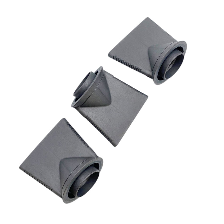 Dyson hair dryer anti-flying nozzle attachment set, gray cone and triangular pieces